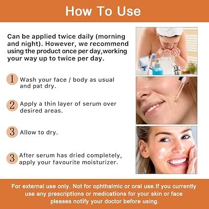 Premium 20% 𝐯𝐢𝐭𝐚𝐦𝐢𝐧 𝐜 𝐬𝐞𝐫𝐮𝐦 - (2PACK) with Hyaluronic Acid, Retinol & Amino Acids - Boost Skin Collagen,Hydrate & Plump Skin, Anti Aging & Wrinkle Facial Serum - Image 5